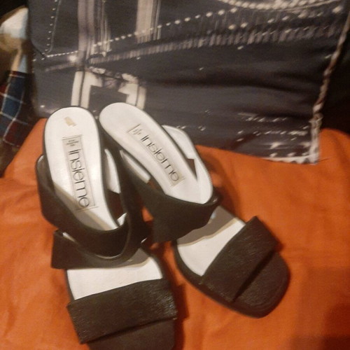 Insieme black sandals like new, high heels, size 39