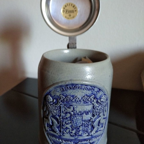 Stone vintage beer stein Gerz-West Germany like new