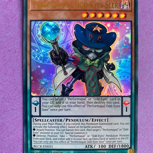 Performapal Odd-Eyes Seer Yu-Gi-Oh! Card BLCR-EN031 1st Edition Near Mint
