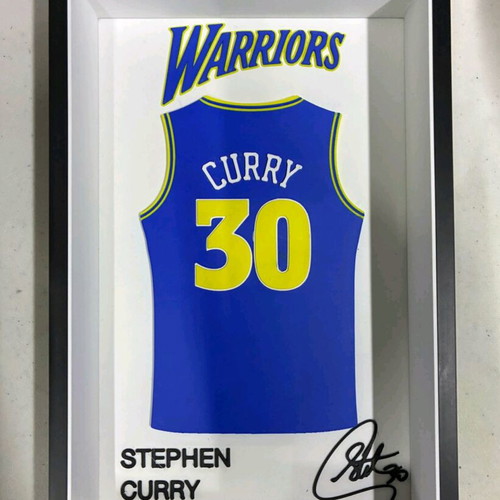 Stephen Curry framed picture like new 21.5x14cm