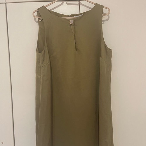 H&M satin dress women's like new, green, size M