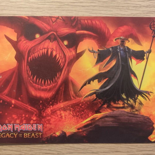 Iron Maiden Legacy Of The Beast Postcard like new