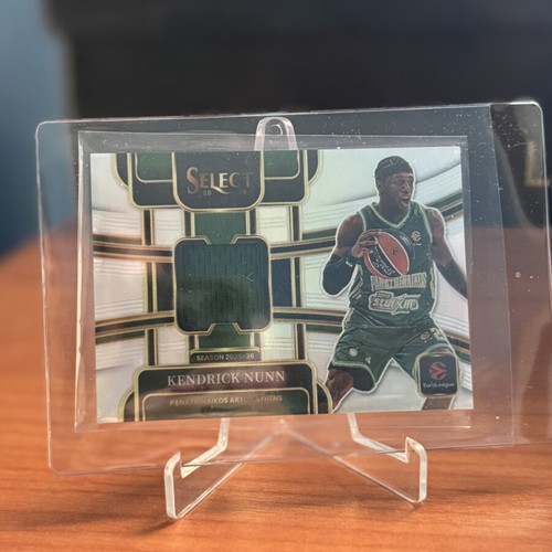 25-26 Panini EuroLeague Select Nunn Patch/125 Panathinaikos card
