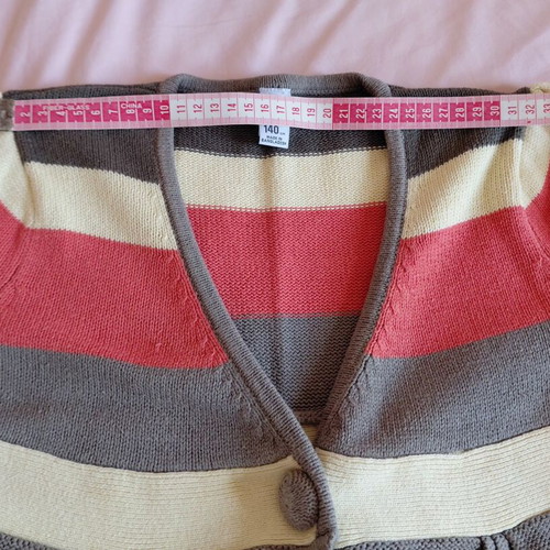 Zara knitted cardigan cotton for 9-10 years like new, multicolor