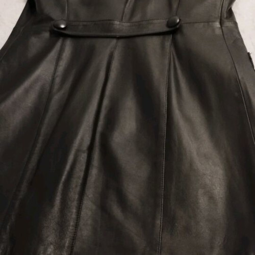 Damiano K. Milano leather coat black like new, custom-made