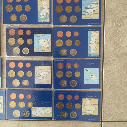 Coins from countries in uncirculated condition