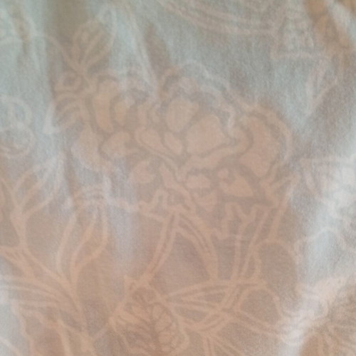 Zara cotton midi dress used, turquoise with white flowers