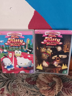 2 детски DVD Hello Kitty употребявани, епизоди 24-28 и 29-33, дублирани