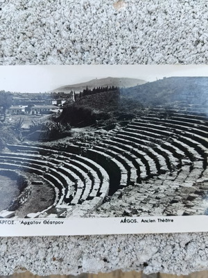 Postcard Ancient Theatre Argos used