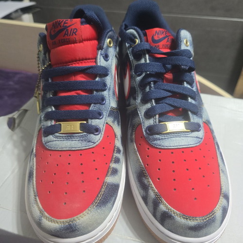 Nike Air Force 1 Low Acid Washed Denim sneakers size 42.5