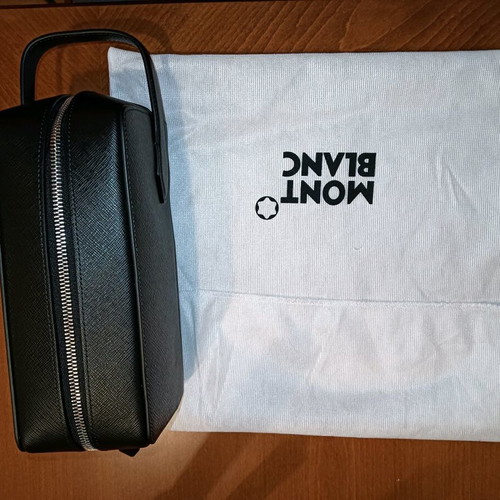 Montblanc Νεσεσέρ Dopp Kit Μαύρο Καινούργιο Δερμάτινο