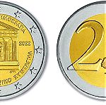  Coin card blister 2€ 2022  "200 Χρόνια Σύνταγμα" Τράπεζα της Ελλάδος.