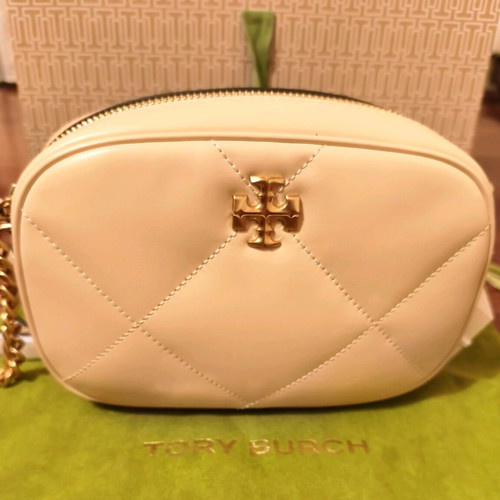 Tory Burch Kira Camera Bag, vanilla soft leather