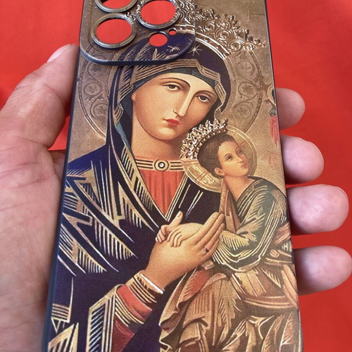 iPhone 16 Pro Max Silicone Case Cover Theotokos with Infant Jesus new