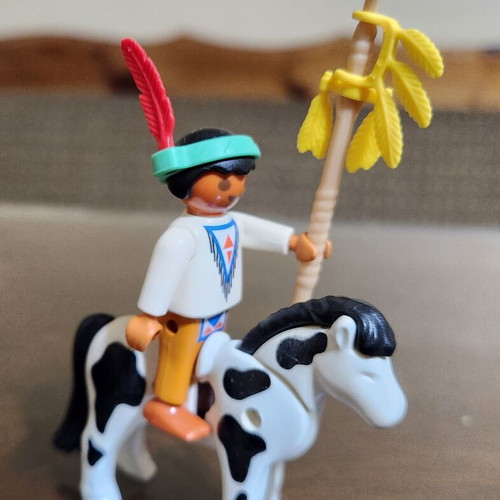 Playmobil 4629 Indian Child with Pony like new