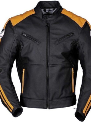 Furygan Forty 3D leather jacket like new, men's S-M, black and orange