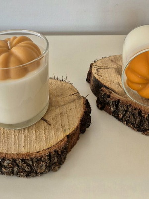 Pumpkin Spice candle new with 45+ hours burn time