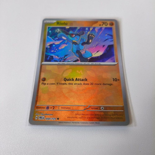 Pokemon Riolu Masterball Card Prismatic Evolutions new