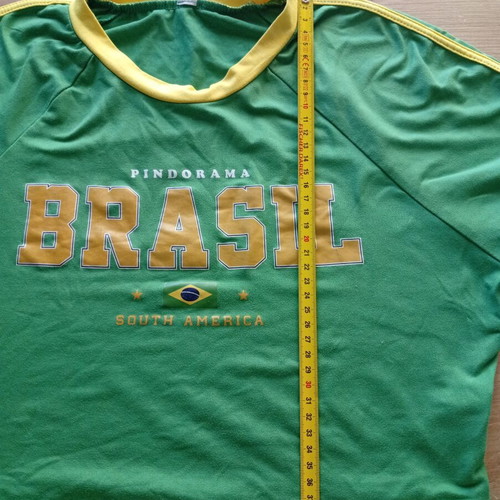 Women's Top Brasil like new, elastic, green and yellow, XL