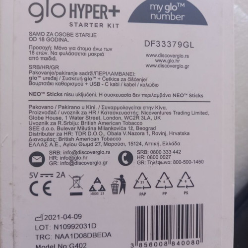 Glo vaping device like new