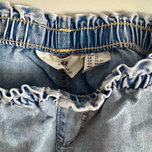 H&M denim παντελόνι wide leg για 2 ετών σαν καινούργιο, μπλε
