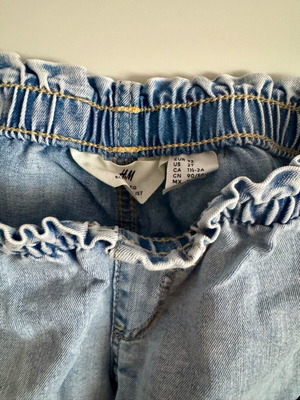 H&M denim παντελόνι wide leg για 2 ετών σαν καινούργιο, μπλε