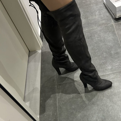 Steve Madden over-the-knee boots like new, black and grey, size 40