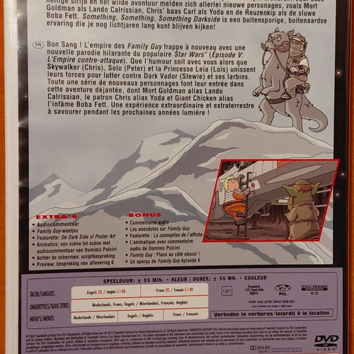 Family Guy Star Wars Trilogy DVD boxset, comedy