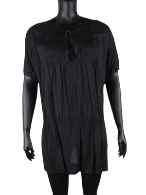 Noa Noa Soiree women's tunic size S black used with ties and short sleeves
