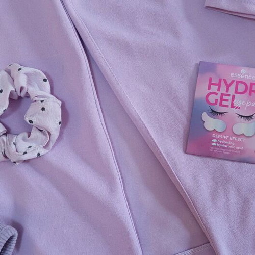 Spring set blazer and croptop with gifts, lilac purple