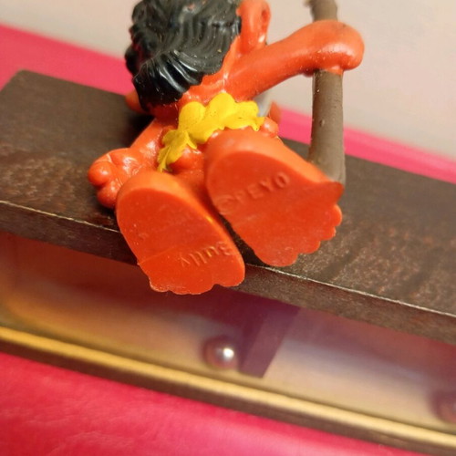 Vintage Smurf figure Jungle Smurf Peyo 1973