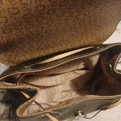 Guess backpack like new, beige and brown