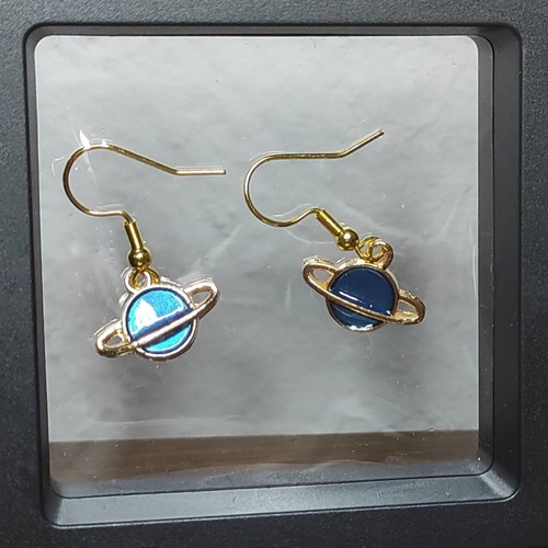 Space earrings new with moon and star design