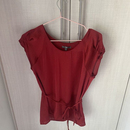 Blouse with waist belt GAP red like new XS