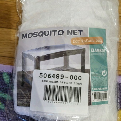 Mosquito nets for cradle, carrycot and playpen like new, set of 2