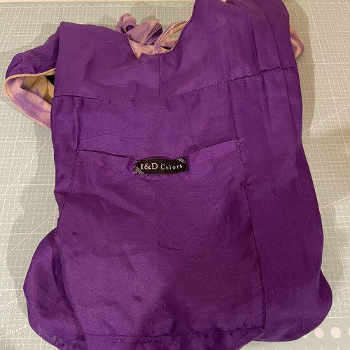 Hobo bag like new, small, hippie style, purple, circular base