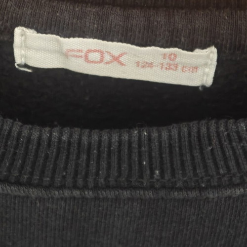 Fox blouse for girls 10 years old used, black, size 122-134 cm