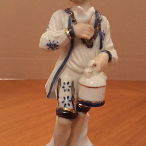 Vintage porcelain figurines couple Tajimi Pottery Japan