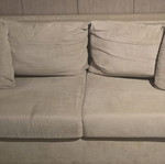 Four-seater sofas used, set of 2, comfortable with bed function