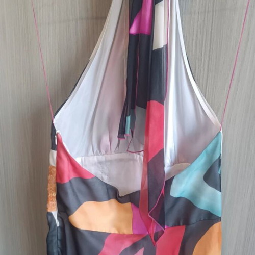 Maestri women's cocktail dress like new, midi, multicolor, size 46