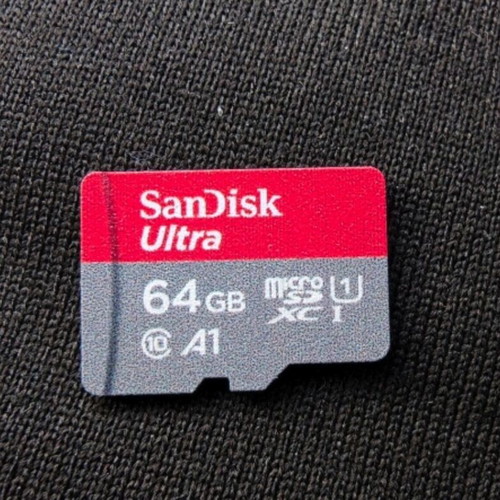 Sandisk Ultra A1 MicroSDXC memory card 64GB with SD adapter