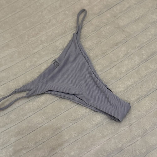 Bikini button lilac with ribbed texture, new, size L