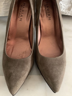 Marian suede pumps new, khaki/gray, size 39