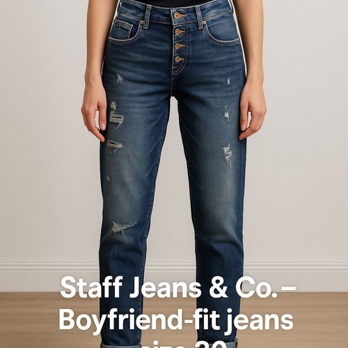 Staff Jeans & Co. boyfriend fit jeans size 30 like new, blue