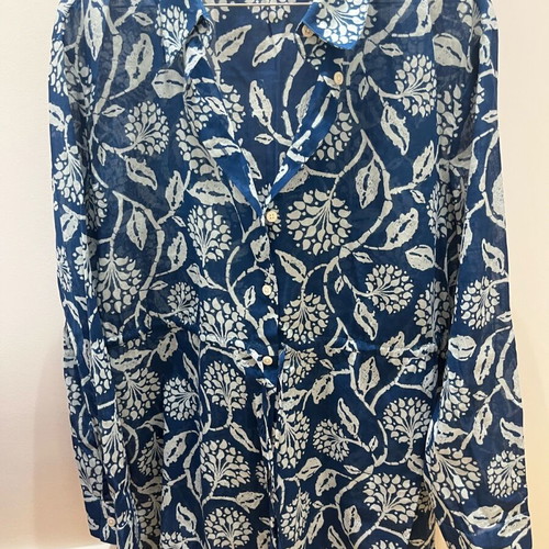 Zara blue-white shirt like new, size M