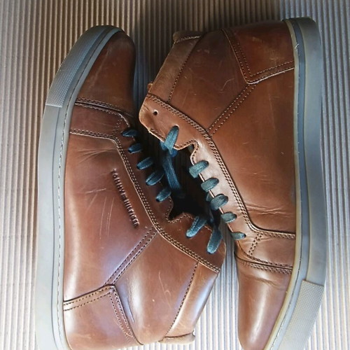 Tommy Hilfiger boots size 43 like new, brown casual leather