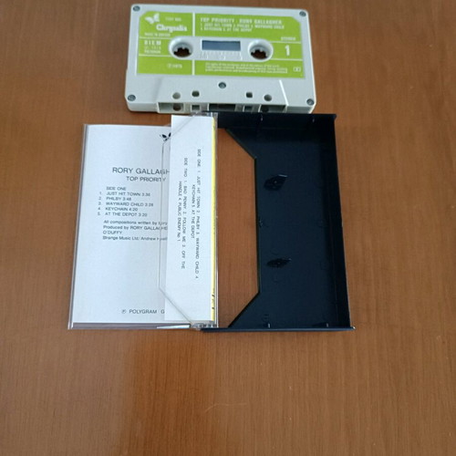 Rory Gallagher cassette tape used, rare collectible Greek edition