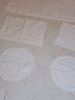 Pesetakia used, pack of 5, 3 rectangular and 2 round
