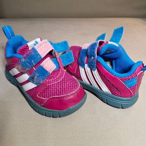 Adidas Performance baby shoes size 23 used, fuchsia