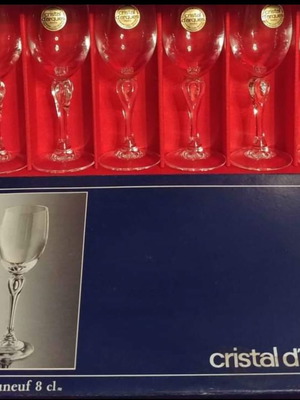 Cristal D'arques Chateauneuf liqueur glasses set of 6 new